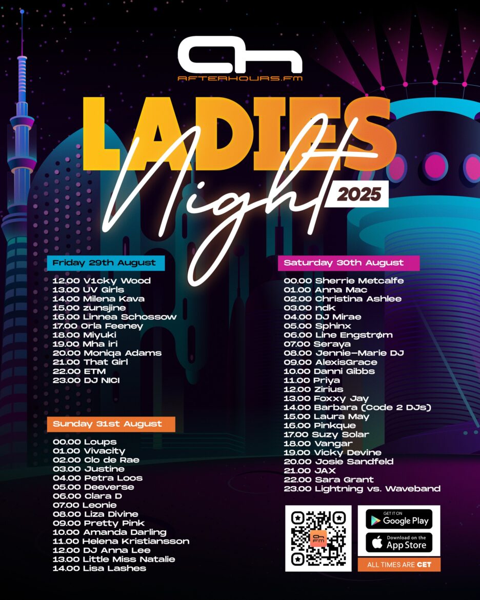 Ladies Night 2025 – 48 Hours Of Non-Stop Music On AH.FM - AH.FM, image size:936x1170